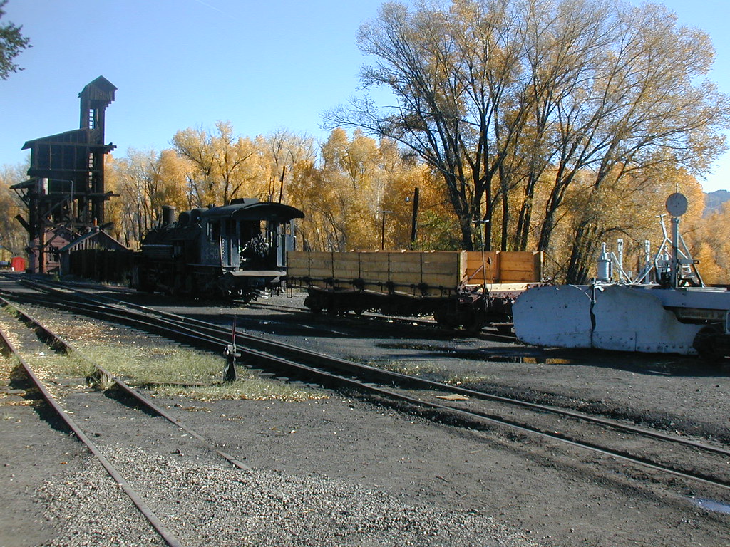 A Cumbres and Toltec steam train on the Colorado to New Mexico line.