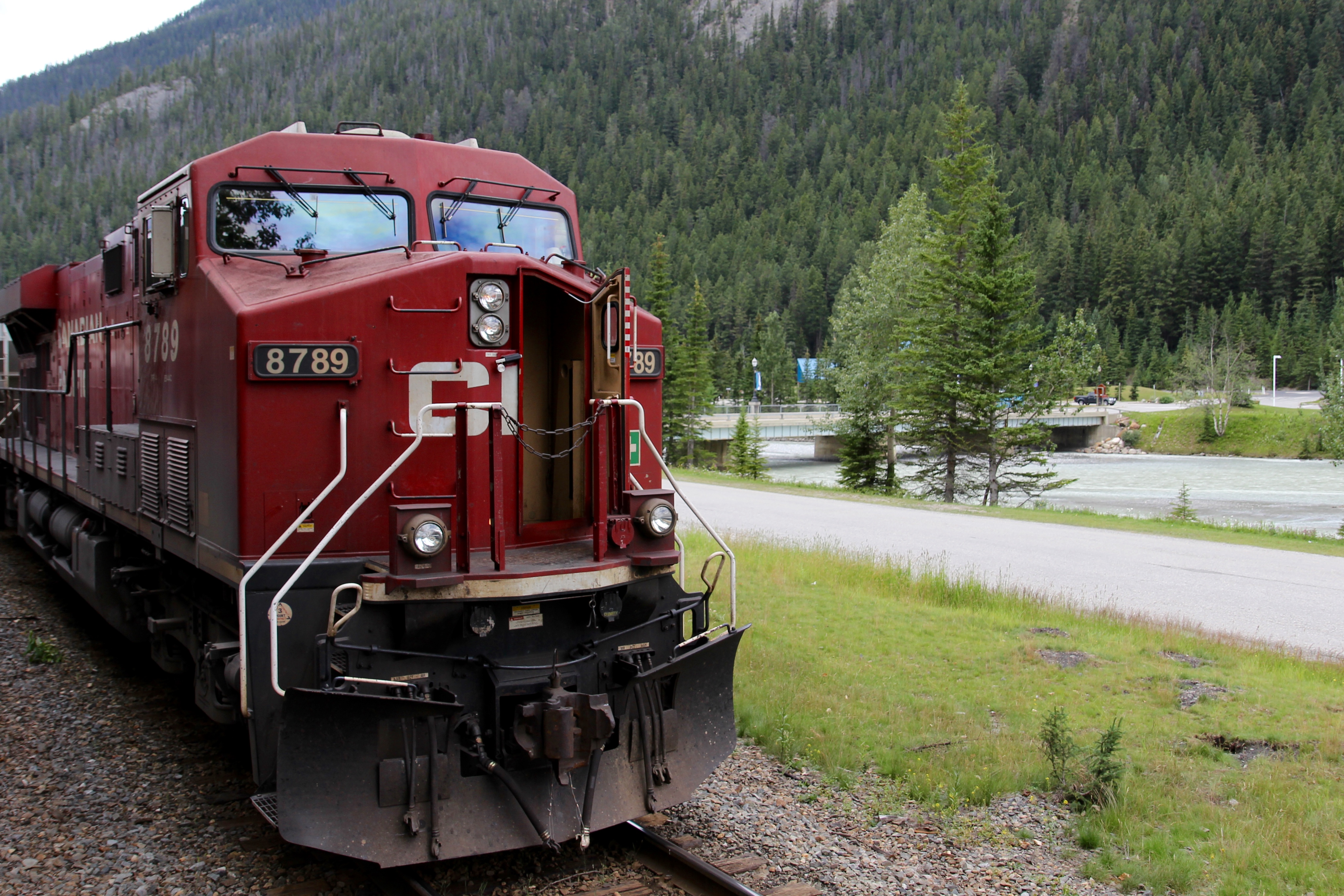 Rocky Mountaineer on the First Passage to the West route between Banff and Kamloops in the Canadian Rockies.