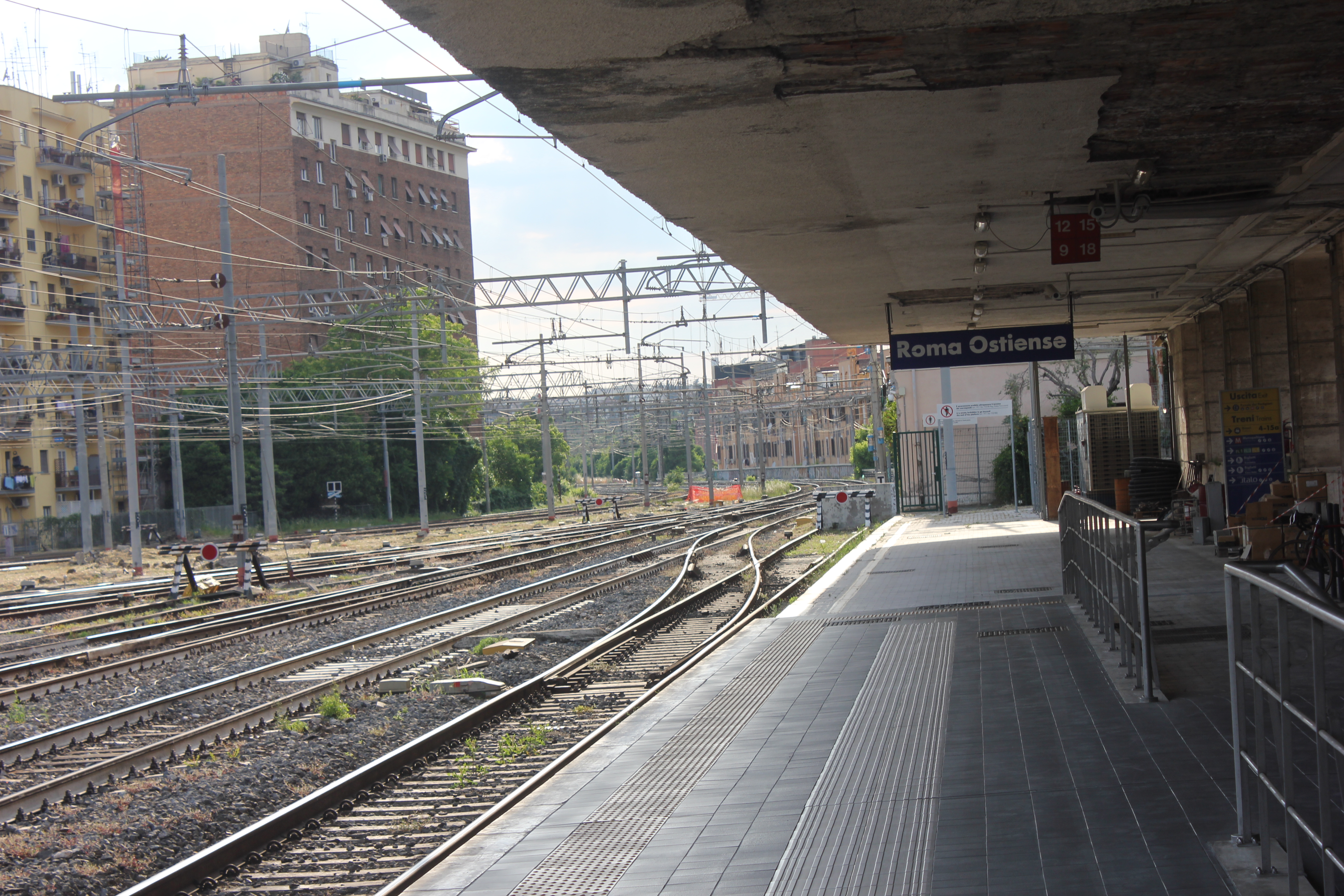 Roma Ostiense railway station, the Rome departure hub used by La Dolce Vita Orient Express.