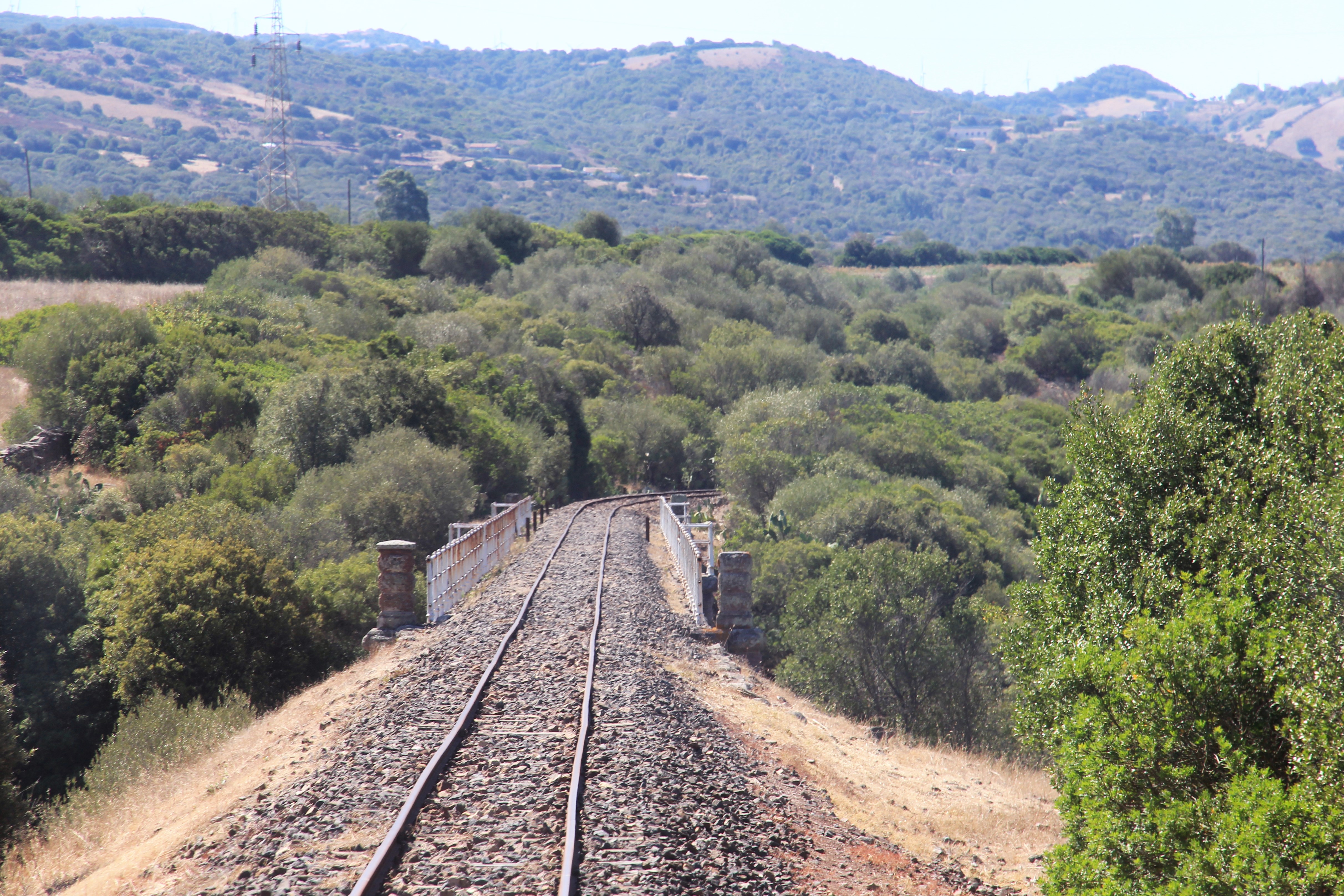A Trenino Verde tourist train on the Sassari–Palau route in Sardinia.