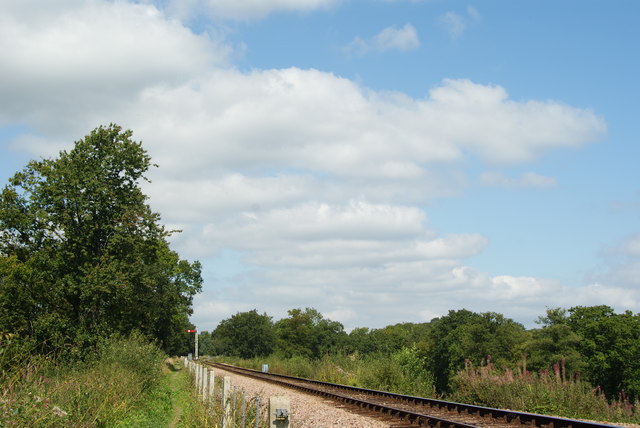 A heritage train on the Bluebell Railway north of Horsted Keynes.