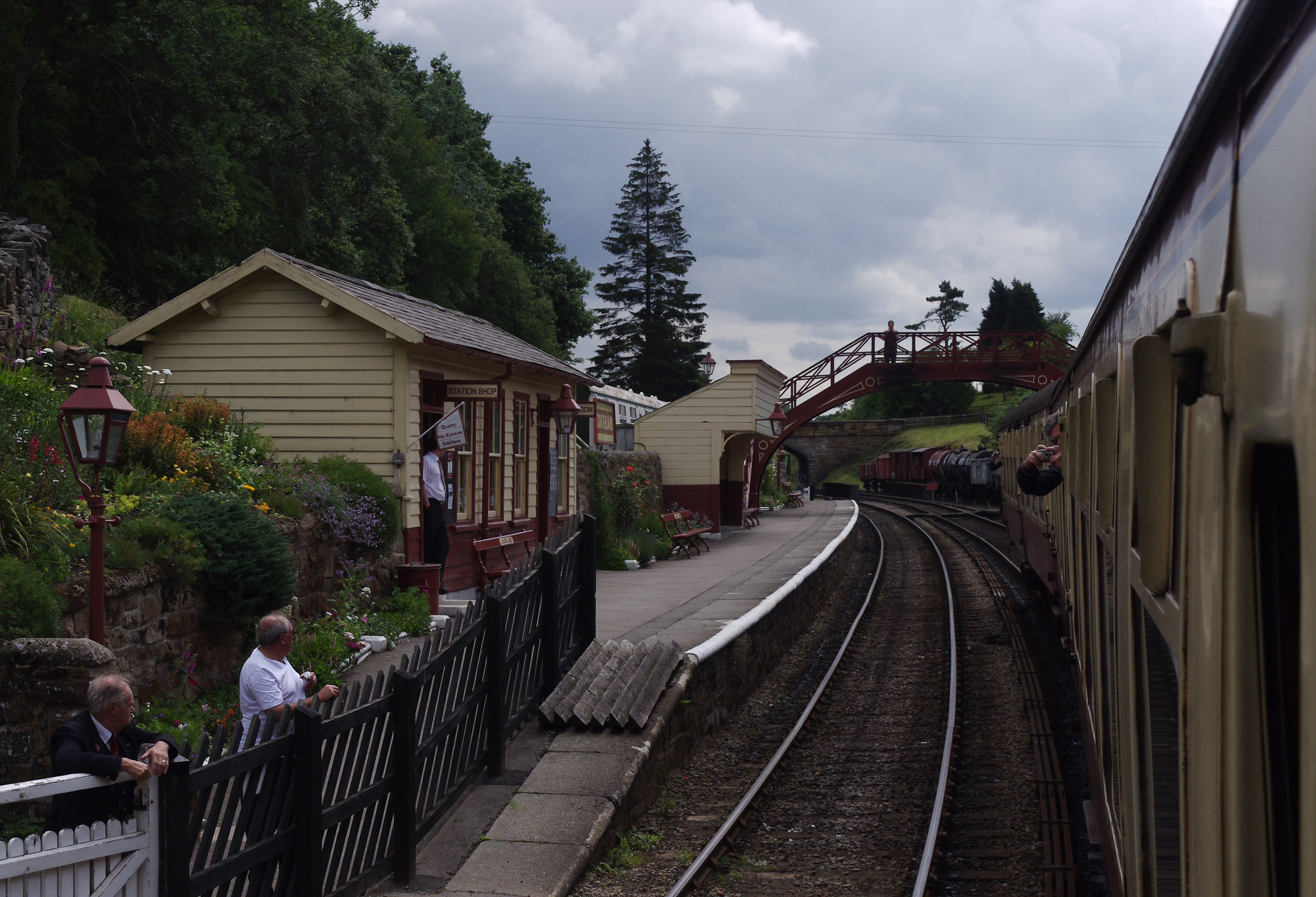 Goathland railway station on the North Yorkshire Moors Railway, famed as a filming location.