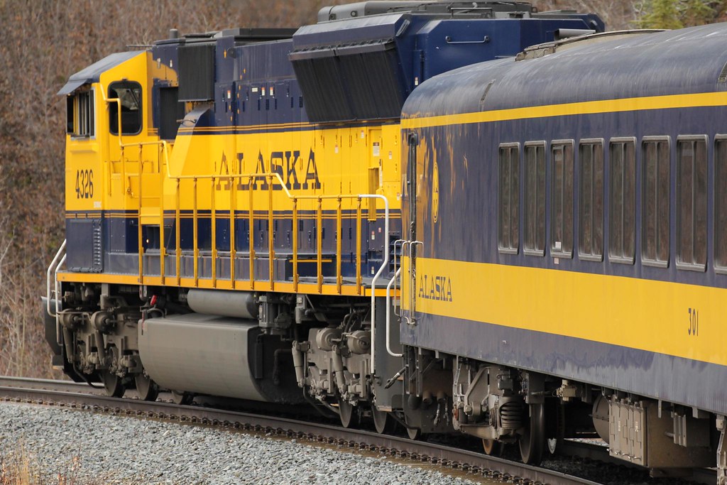 Locomotive - Alaska Railroad Aurora Winter Train.