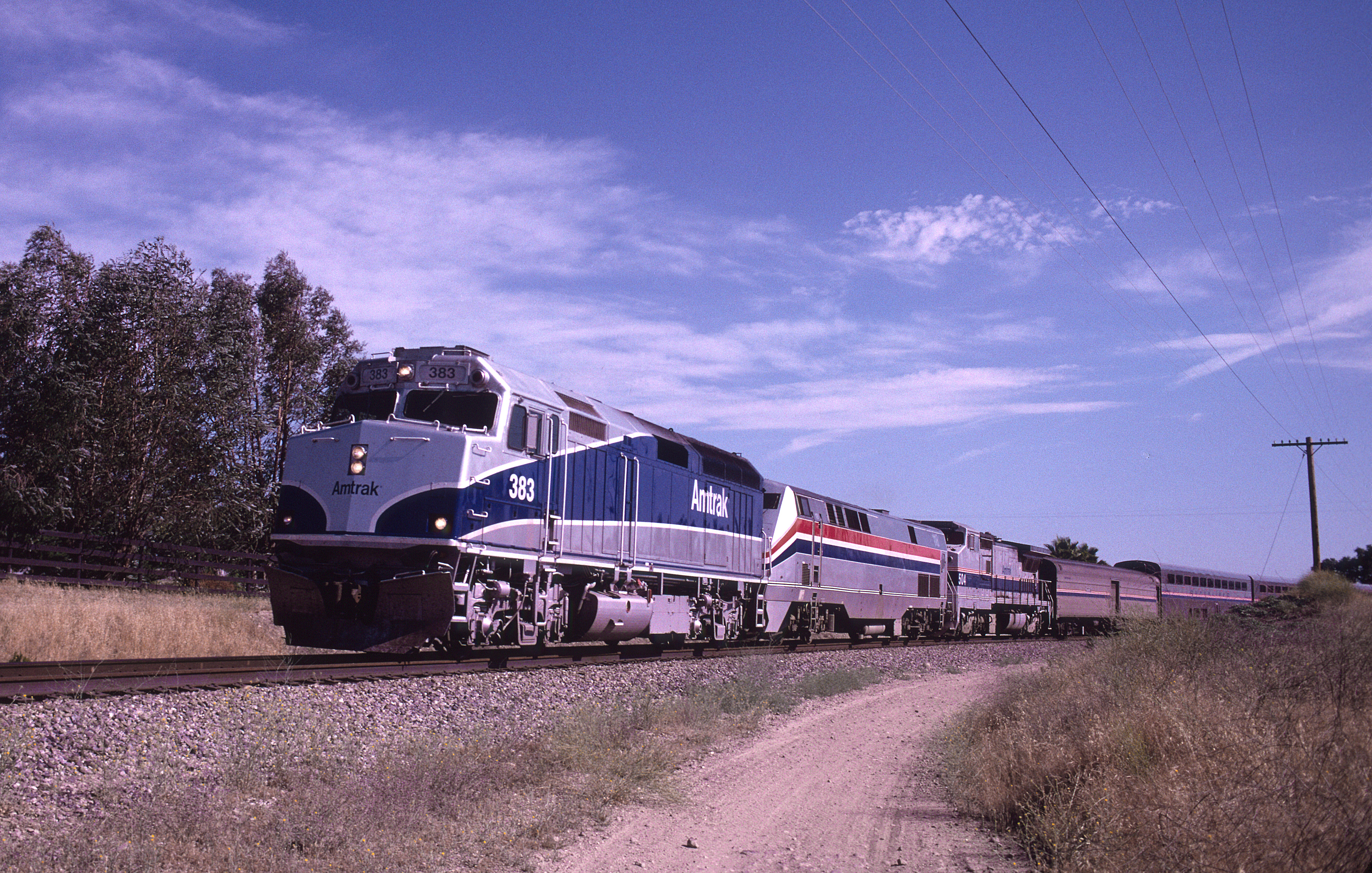 Coast Starlight: Coast Starlight in Paso Robles, July 2001