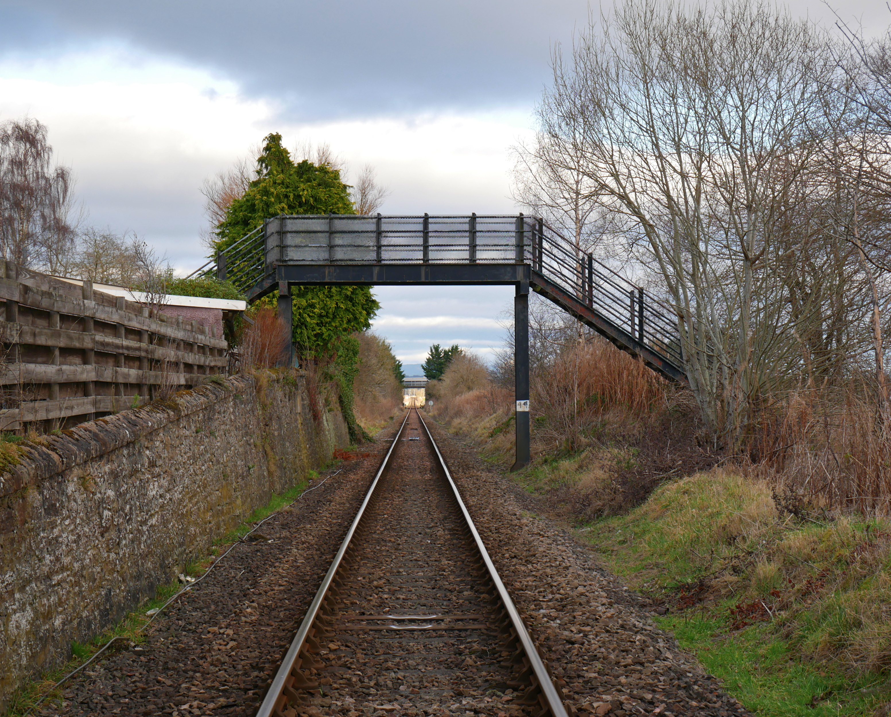 Far North Line: Footbridge, Maryburgh   geograph.org.uk   7147383