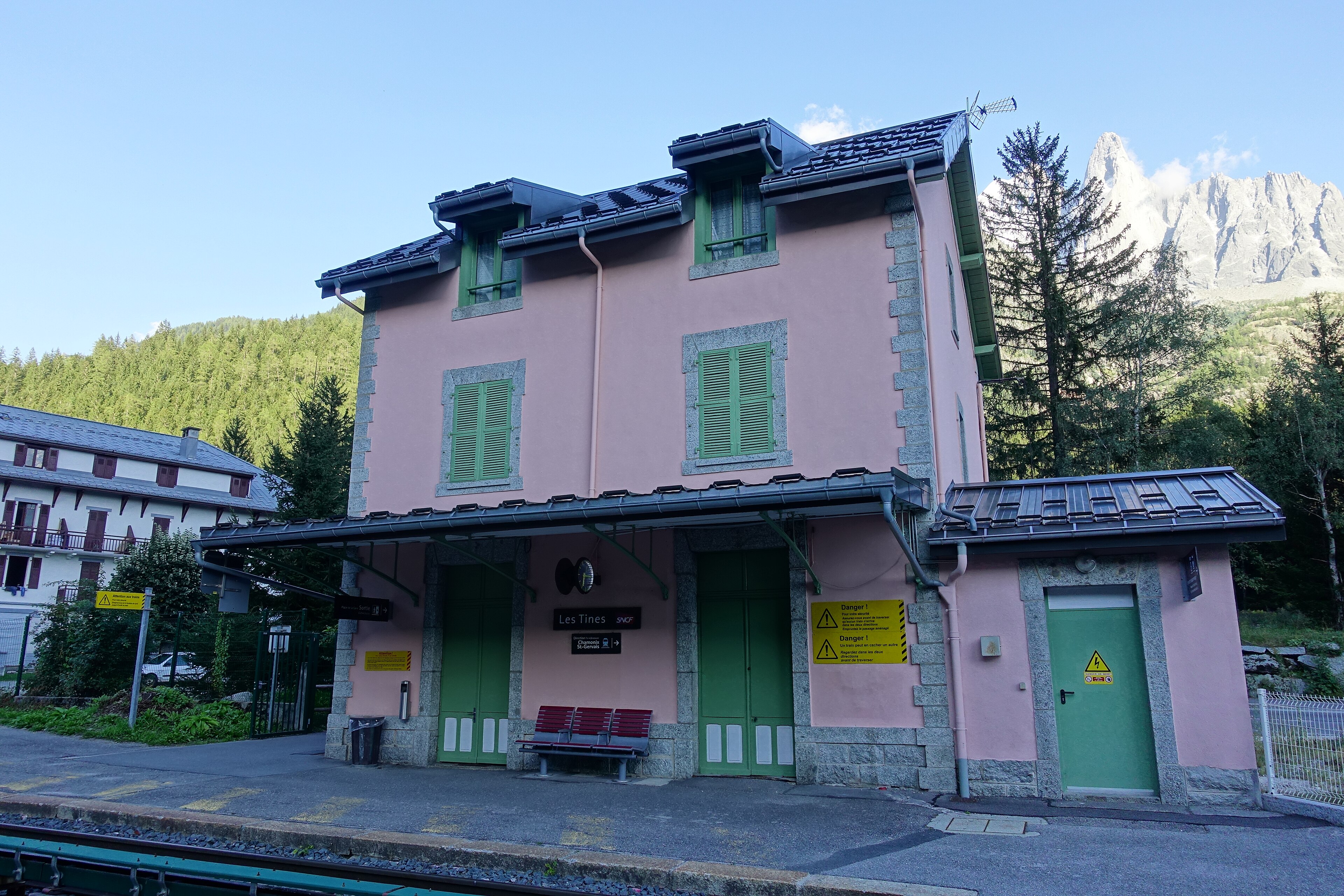 Mont-Blanc Express: Mont Blanc Express train station @ Les Tines @ Chamonix @ Hike to Col du Brévent, Planpraz & Flégère (48730751367)