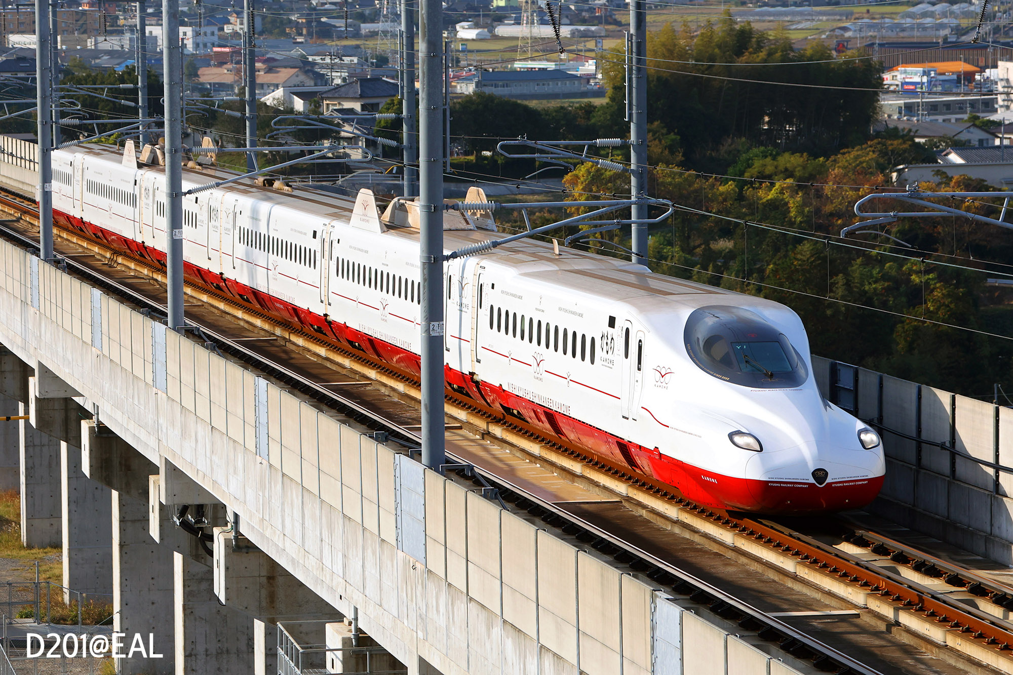 Nishi Kyushu Shinkansen: Takeo-Onsen to Nagasaki: N700S 8000 Series Shinkansen EMU
