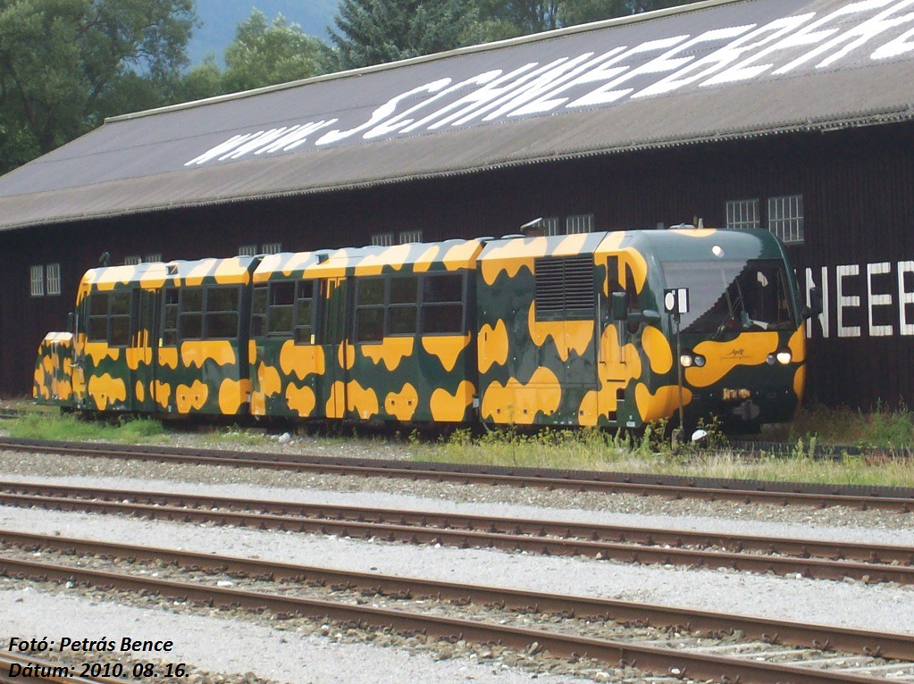 A train on the Schneeberg Railway at Puchberg in Austria.
