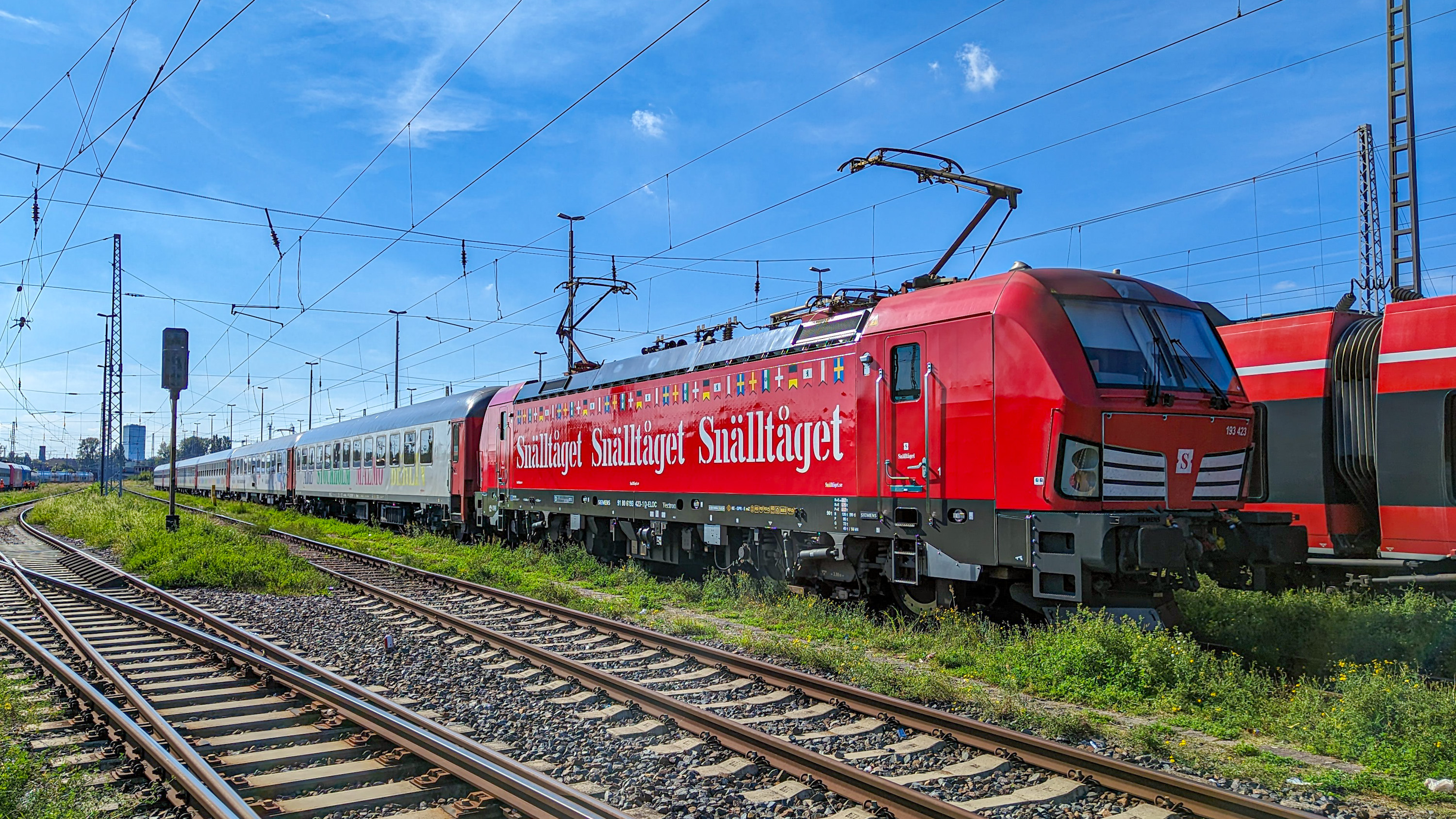 Snälltåget Night Train to the Alps: 20250919 Deutschland Berlin Lichtenberg Snälltåget abgestellt 193 423