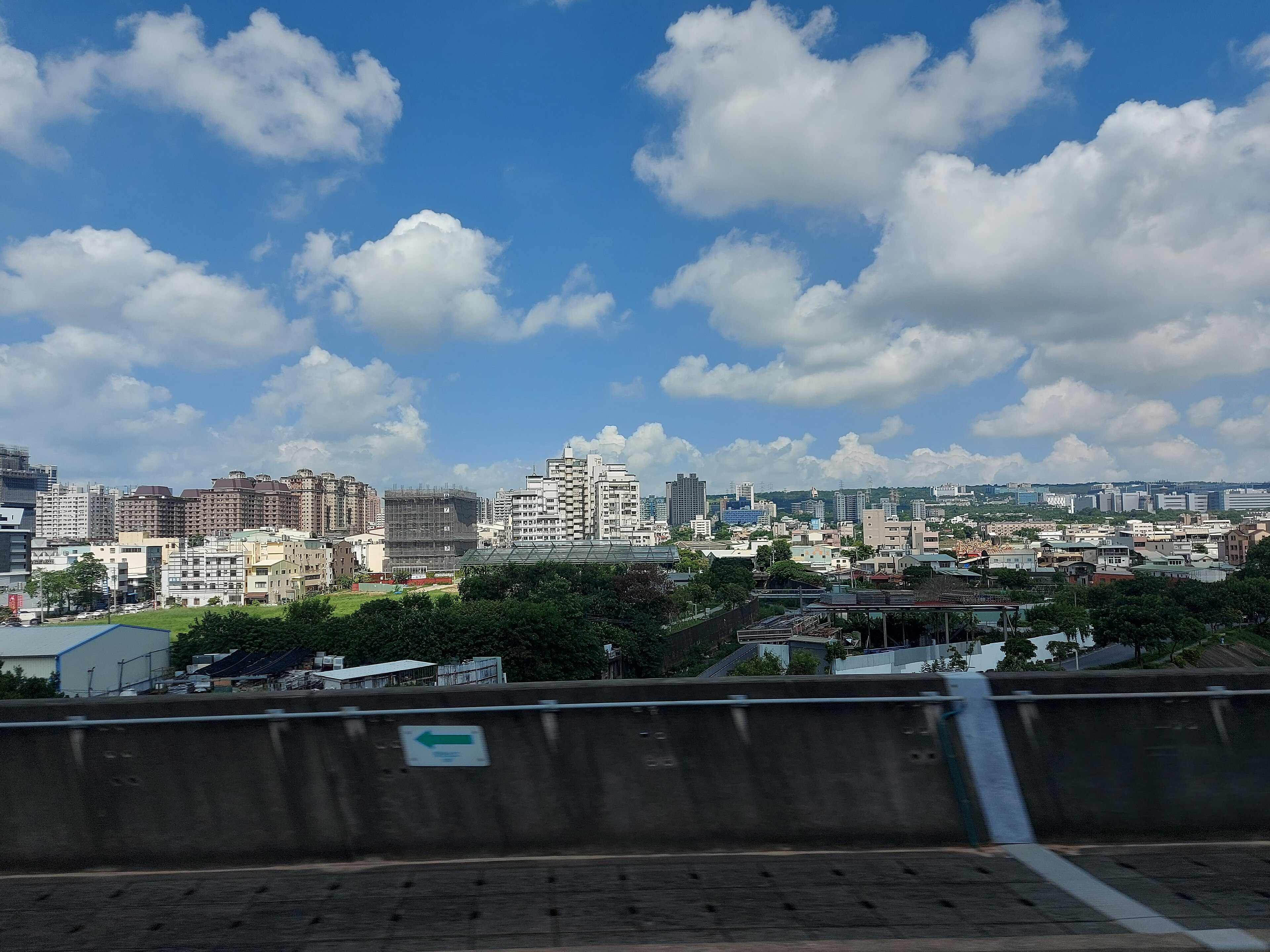 Taiwan High Speed Rail: Taipei to Zuoying: View of western Taiwan from the Taiwan High Speed Rail between Taipei and Tainan 01
