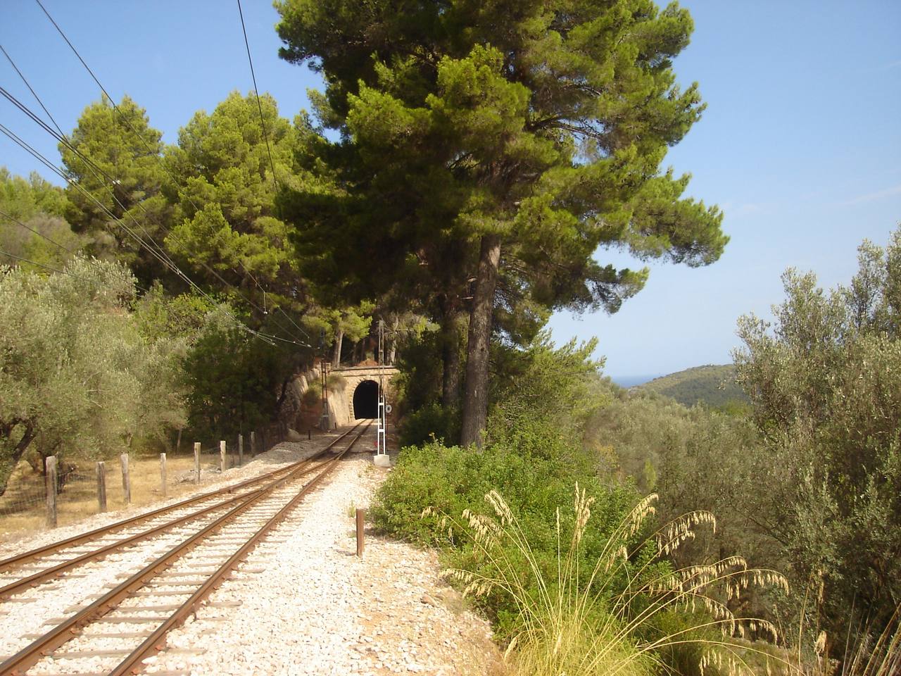 A Tren de Sóller wooden electric train in Mallorca.